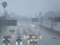 أمطار غزيرة في ولاية كاليفورنيا الأميركية