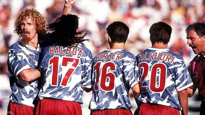 ظهر المنتخب الأميركي ببطولة 1994 بزي يحمل نجوما