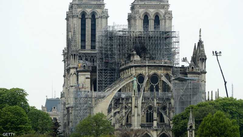 ماكرون يكشف موعد انتهاء أعمال الترميم في كاتدرائية نوتردام أخبار سكاي نيوز عربية