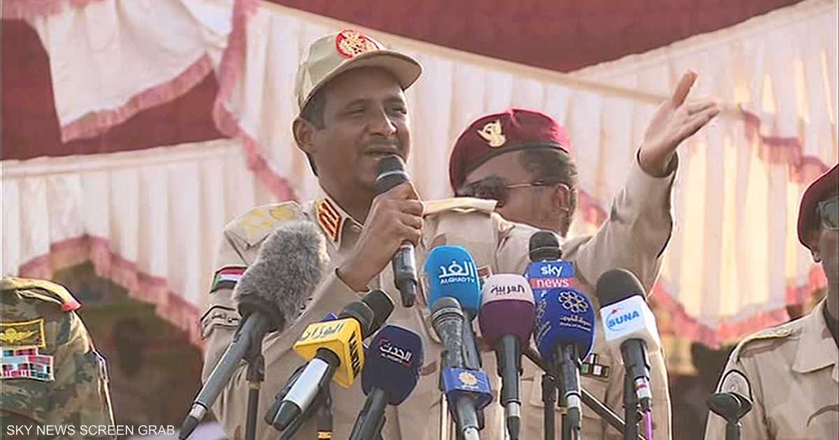 حميدتي: نسعى لإقامة دولة القانون لبدء مرحلة جديدة في السودان   أخبار سكاي نيوز عربية