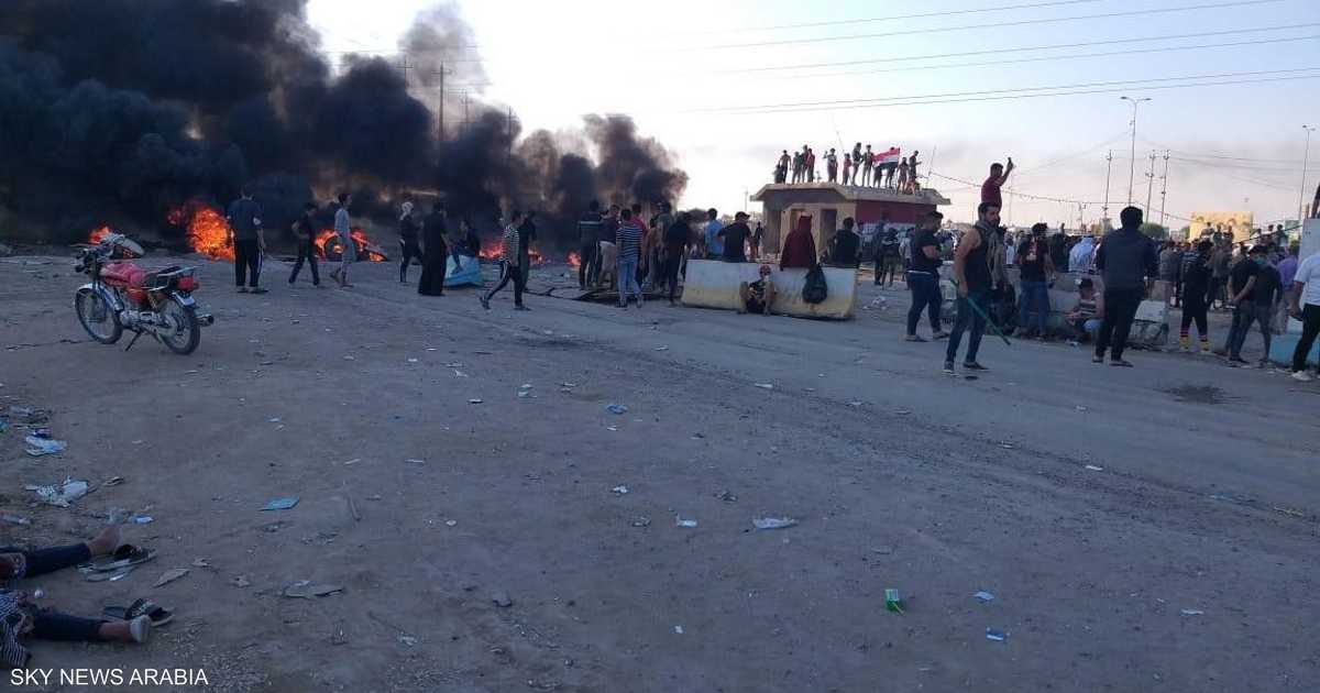 تجدد المظاهرات جنوبي العراق.. وموانئ النفط في الواجهة   أخبار سكاي نيوز عربية