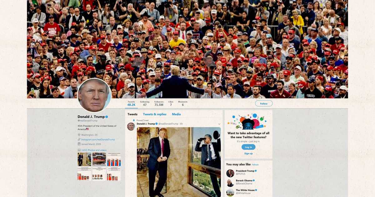 ترامب يحطم رقمه القياسي الرئاسي على تويتر   أخبار سكاي نيوز عربية