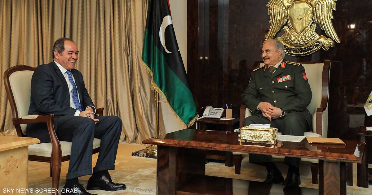 وزير الخارجية الجزائري يبحث مع حفتر الأزمة الليبية   أخبار سكاي نيوز عربية