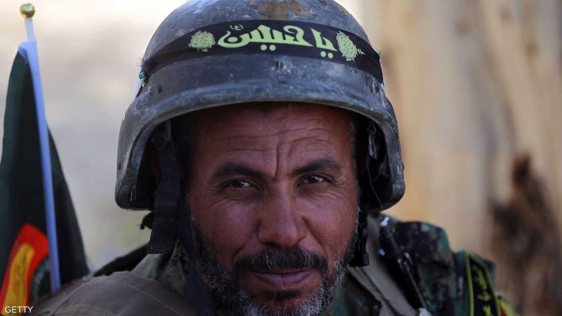 أحد عناصر الميليشيا العراقية المدعومة من إيران