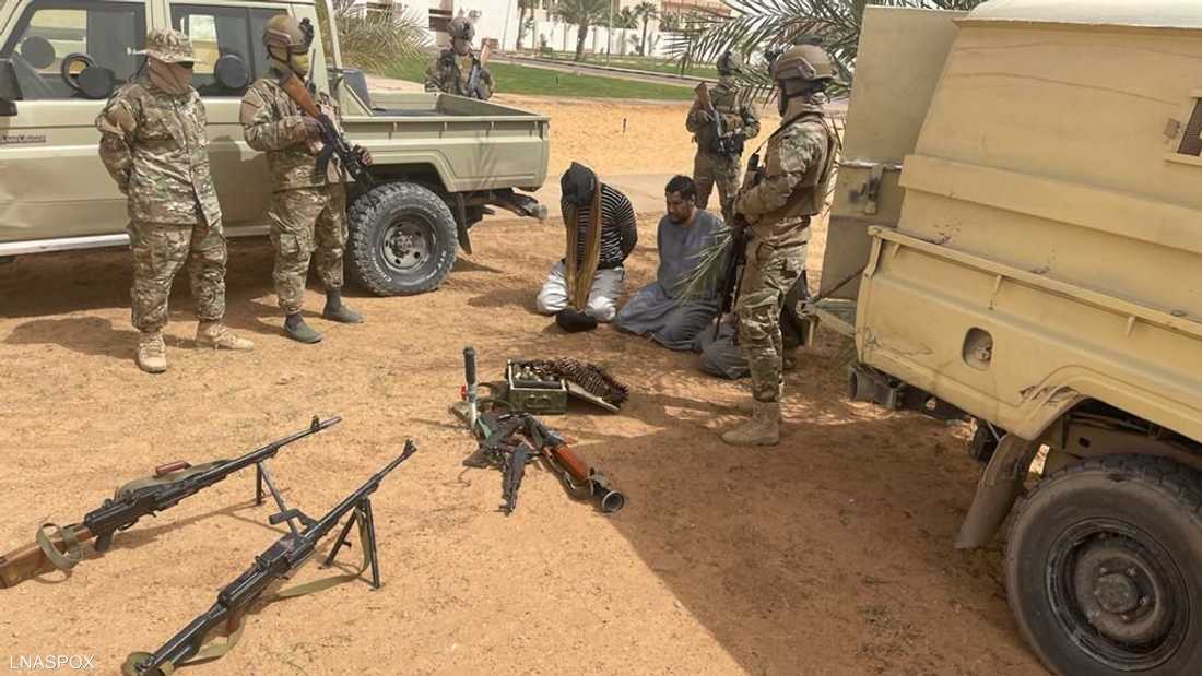 جانب من عملية اعتقال القيادي في داعش ليبيا