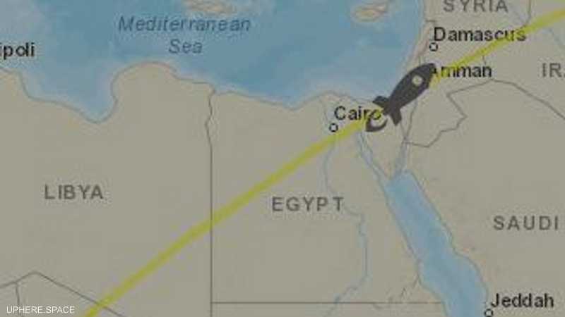 الصاروخ عبر سماء مصر