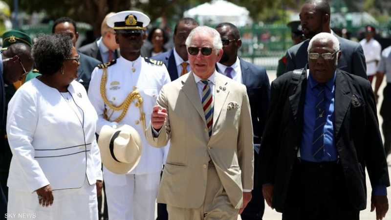 الأمير تشارلز خلال زيارته إلى بربادوس عام 2019