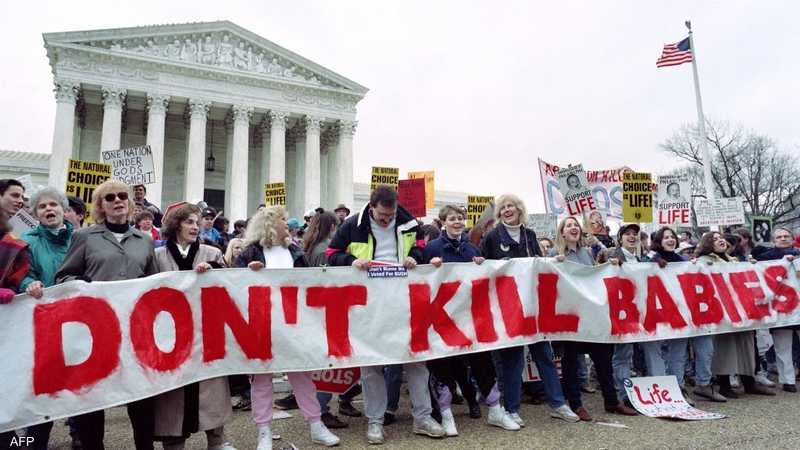 مظاهرات ضد حق الإجهاض في واشنطون