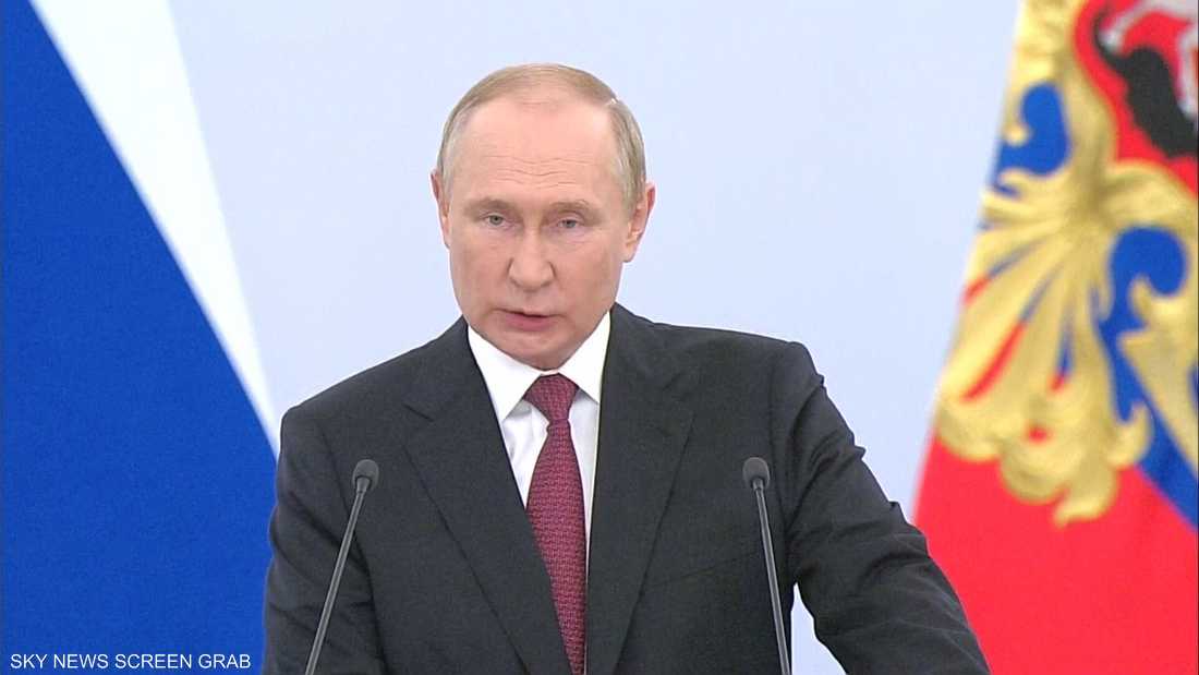 بوتين: الأقاليم الأربعة انضمت لروسيا بناء على رغبة سكانها
