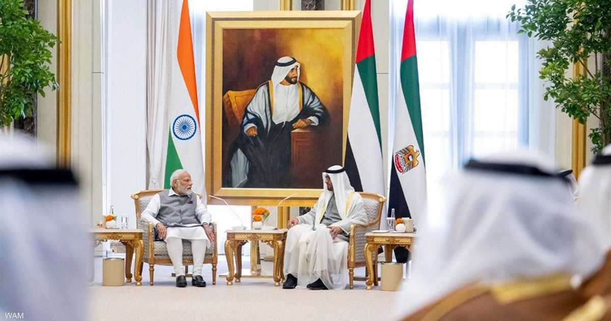 Mohamed bin Zayed and Modi discuss strengthening the comprehensive strategic partnership between the two countries
