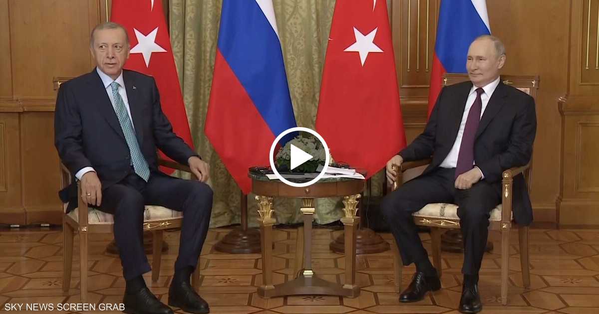 الرئيسان الروسي والتركي يناقشان ملفات ثنائية ودولية
