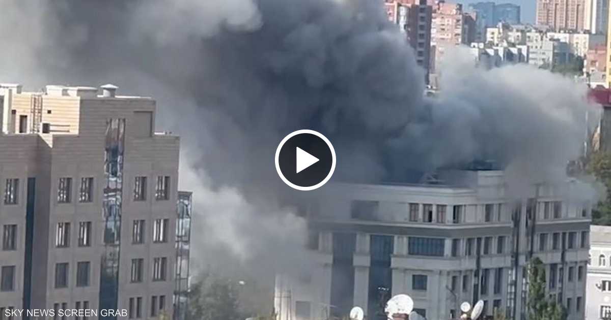 استهداف المبنى الإداري للسلطات الموالية لروسيا في دونيتسك