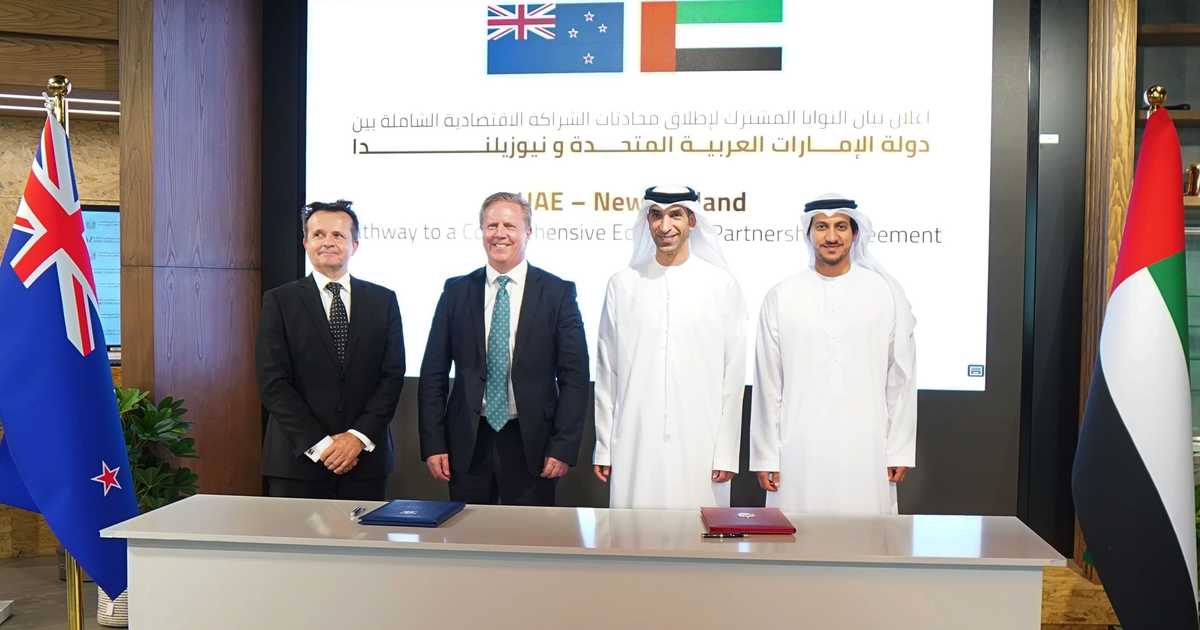 الإمارات ونيوزيلندا تطلقان مفاوضات الشراكة الاقتصادية الشاملة