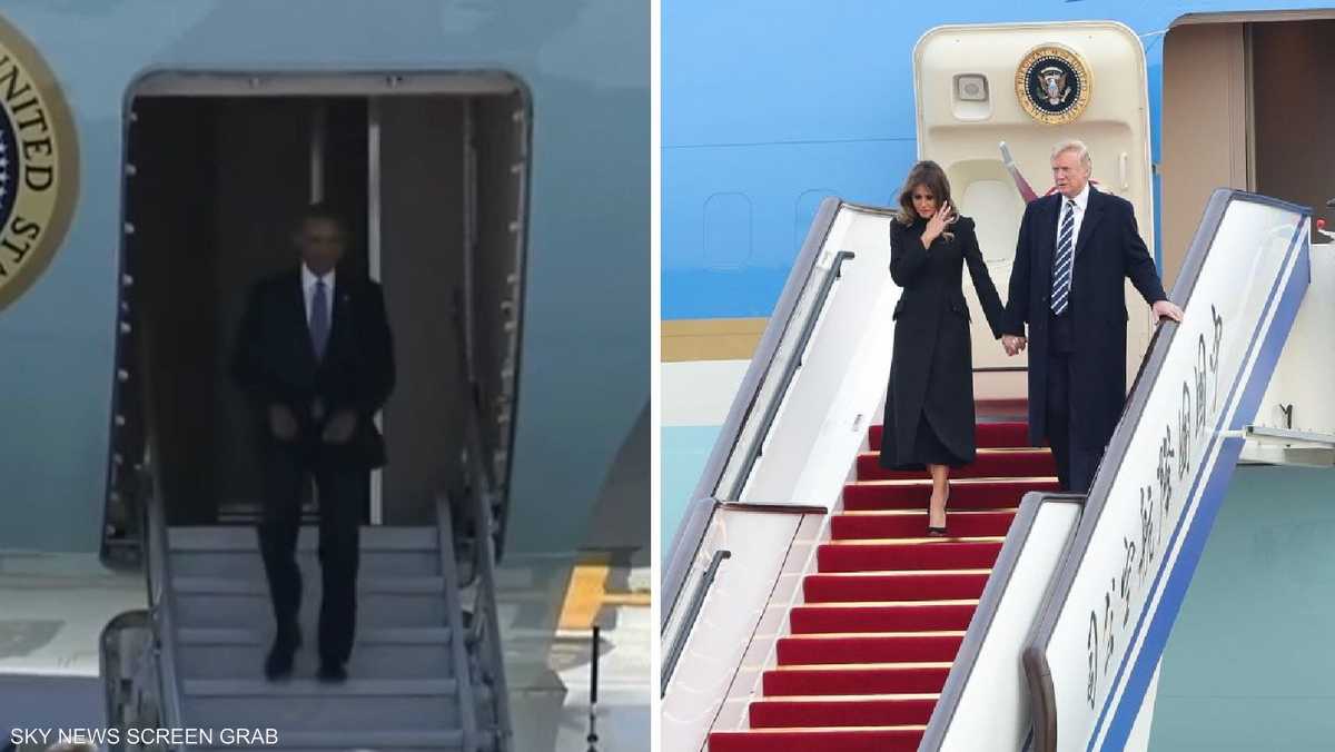 The difference between the reception of Obama and Trump in China