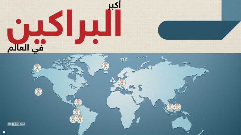 إنفوغرافيك أكبر 10 براكين في العالم أخبار سكاي نيوز عربية