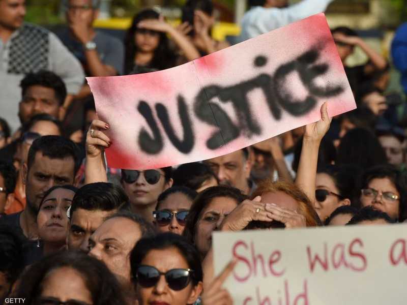 مظاهرات ضد جريمة الاغتصاب في الهند (أرشيف)