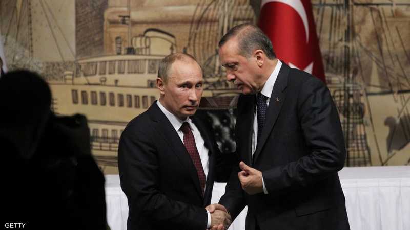أردوغان لبوتن: هجمات الجيش السوري تهدد الأمن التركي 1-1278078.jpg