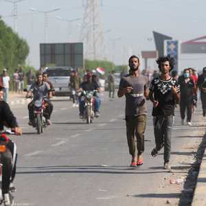 الاحتجاجات شهدت كر وفر بين المتظاهرين وقوات الأمن العراقية.