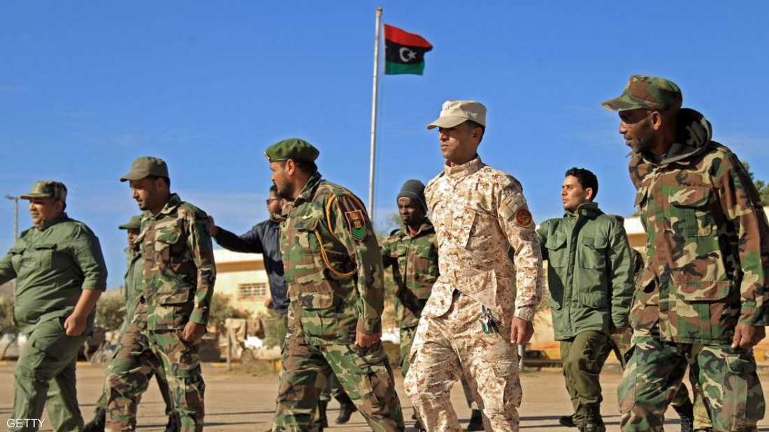 أفراد من الجيش الوطني الليبي بقيادة المشير خليفة حفتر.